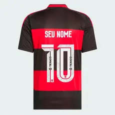 Manto Flamengo Masculina Jogo 1 Adidas 2026 – Personalize Seu Nome e Seu Número