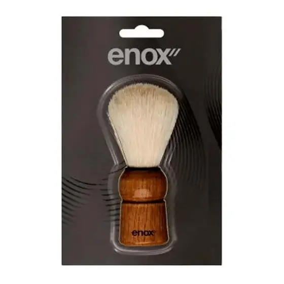 Pincel De Barba Enox Cerdas Naturais Tamanho Pequeno 1 Unidade