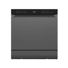 Lava-Louças 8 Serviços Midea Touch Plus, Painel Full Touch, Função Compras, Higienização a 70°C, Cinza 220V