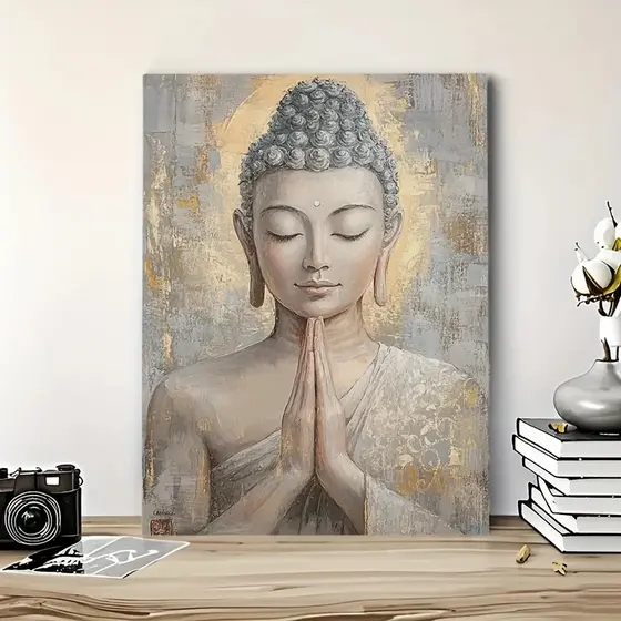 Quadro decorativo Moderno Contemporâneo Buda  Arte de Parede para Sala de Estar, Quarto