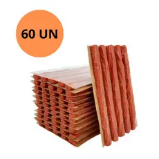 Kit 60 refil reparo de pneu sem câmara carro sos peneu de veiculo kit com 60 pçs de macarrão moto atacado