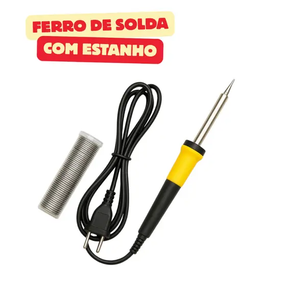 Ferro De Solda Com Estanho 60W Soldador 40W 30W 110v 220v Resistente