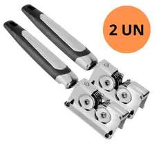 Kit 2 Afiadores Amolador de Facas Canivete Aço Inox Tesoura Profissional