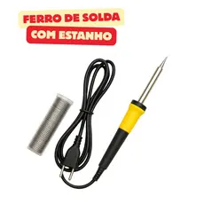 Kit Ferro De Solda Com Estanho 60W Soldador 40W 110v 220v Muito Resistente
