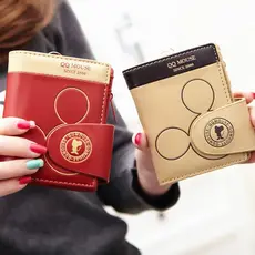 TOMI MITO Bolsa de Mão/Carteira Feminina Zíper Porta Moedas e Porta Cartões D6001