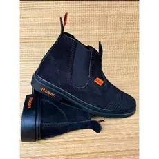 Bota Botina Masculina Don Rosan Bota Couro Nobuck Butina Vaquejada Bota Preta Unissex