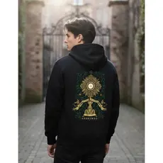 Moletom Capuz Religioso Estampado Fé Cristã Conforto Estilo