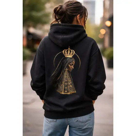 Moletom Religioso Católico Nossa Senhora Aparecida Estampa
