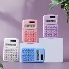 Mini Calculadora de Bolso 8 Dígitos – Ideal para Escola, Escritório e Uso Diário