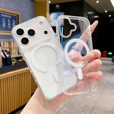 Capa Capinha Para iPhone 17 Magsafe Transparente Anti Impacto TPU Case 17Pro 17Air 17ProMax