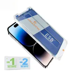 Kit 2 Película de Vidro Temperado iPhone Protetora de Tela Automática Anti-Poeira Cobertura Completa