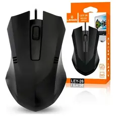 Mouse Com Fio Base Mouse OPtico 1600DPI USB 3.0 Lehmox LEY-26 Original
