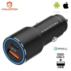 Carregador Veicular 67.5W Turbo TIPO C + USB Turbo Carregamento rápido/Universal H’MASTON Original
