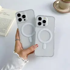 Capa Capinha Acrilico Magsafe Transparente para iPhone 11,12,13,14,15,16,17 Pro Plus Pro Max