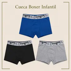 Kit Cuecas Boxer Infantil Masculinas em Microfibra com Forro de Algodão Antialérgico