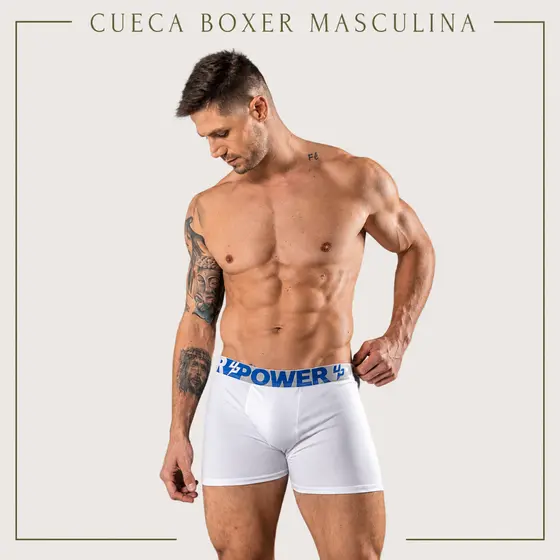 Kit 10 Cuecas Boxer Masculina Power Up Microfibra Conforto Anatômico
