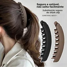 Presilha Banana Firme para Rabo de Cavalo Alto Prendedor de Cabelo Feminino 12cm