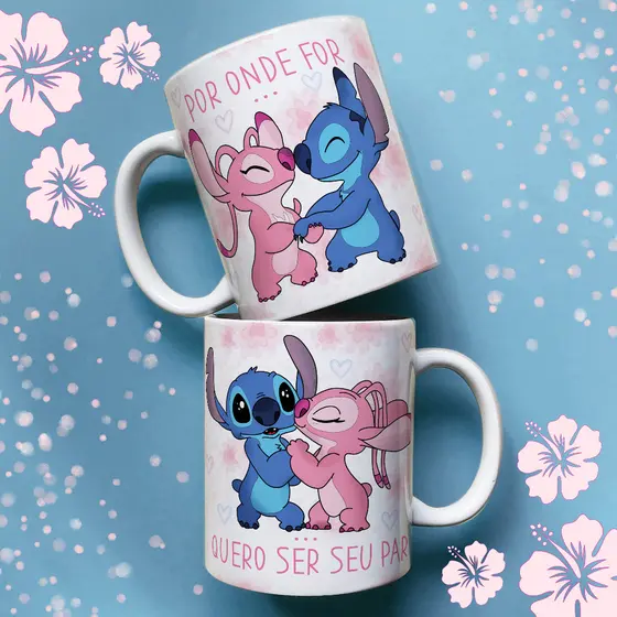Caneca personalizada Stitch caneca porcelana Lilo e Stitch