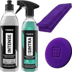 Sintra Fast Limpador + Intense Renovador De Plásticos Vonixx