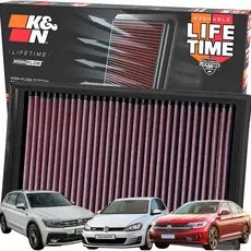 Filtro De Ar K&n Golf 2.0 Gti Jetta Gli Tiguan S3 A3 33-3005