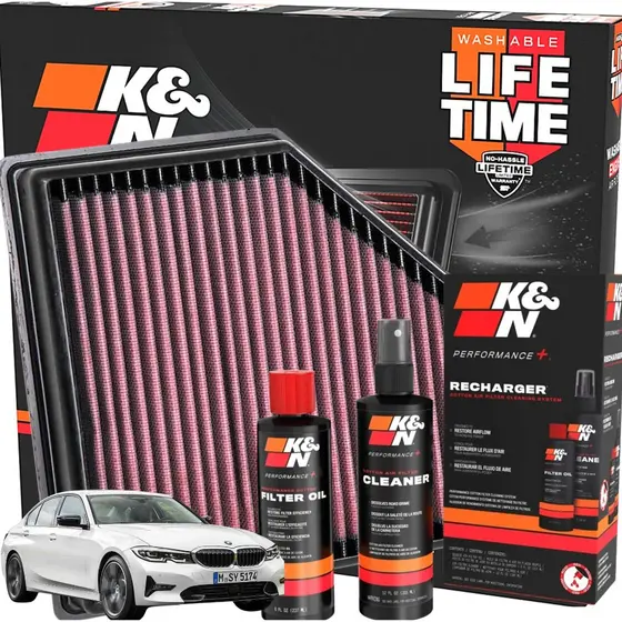 Filtro Ar K&n Bmw 320i 330i Z4 M340 Kn 33-3136 + Kit Limpeza