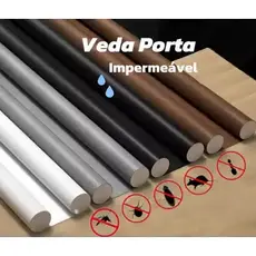 Veda Porta Proteção Protetor de Porta Impermeável Rolinho Duplo 80cm Comprimento