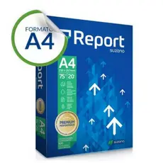 Kit 4 Resma Papel A4 Sulfite Premium 75g 500 Folhas Report Cor Branco