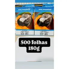 Papel Fotográfico A4 Glossy 180g Masterprint Cor Branco C/500 Folhas