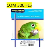 Papel Fotográfico Adesivo A4 Glossy 115g 300 Fls Masterprint
