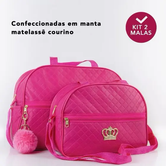Kit Bolsa Maternidade 2 peças Varias Cores Mala Maternidade Mochila Maternidade Menino Menina