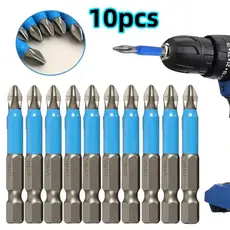 Jogo 10 Bits Ponteira Phillips Imantada Furadeira Parafusadeira Antiderrapante