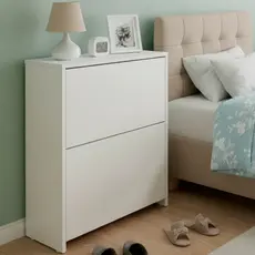 Sapateira com 2 Compartimentos Multiuso Organizador Para Quarto e Closet