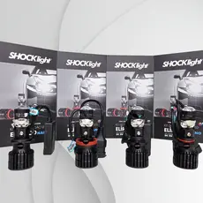 SHOCKLIGHT - Kit lampadas Ultra Led Conversão Projetor Elíptico Nano 35w 5000lm 12V 6500K