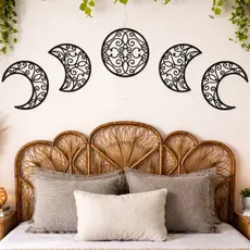 Quadro Lua Decorativo Parede Decoração Mística Sala Quarto Cabeceira Moderna