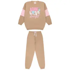 Conjunto Moletom Menina Juvenil Infantil Moda Peluciado Calça e Casaco Moletom Modinha 10-12-14 anos