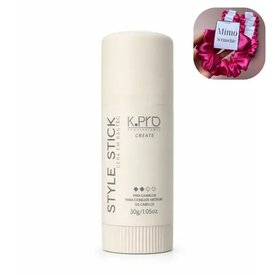 K.pro Style Stick - Cera Modeladora Fixadora Penteado Wax Stick 30g