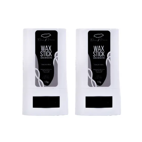 Kit 2 Cera Modeladora Fixadora Cabelo Antifrizz Wax Stick Bless & Peace