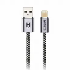 Cabo Carregador Premium Reforçado 2 Metros USB para Lightning Até Iphone 14 Hrebos