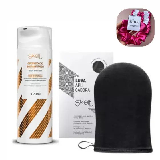 Bronzeado + Luva Skelt Acompanha Mimo