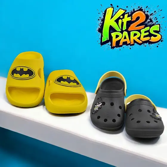 Sandália Infantil Morcego – Estilo Divertido e Conforto Incrível para Meninos