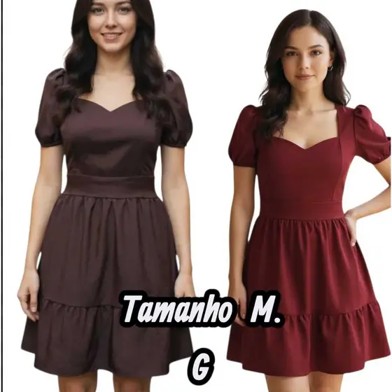 Vestido Verde Esmeralda Midi Feminino Elegante com Manga Bufante e Decote Coração – Moda Feminina Clássica Modas Shaadai