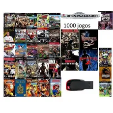 Pen Drive 64gb C/ 1000 JogosPs2 Ps1 e outros consoles Para OPL