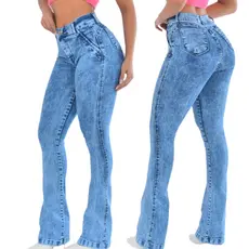 Calça Femenina Flare Jeans Boca de Sino