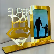 Porta Retrato em Acrílico ou MDF Super Pai Dia dos Pais