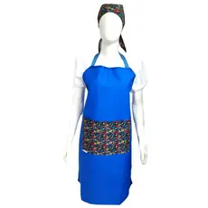 Avental Impermeavel Tchuska com Bandana - Azul - ref 174