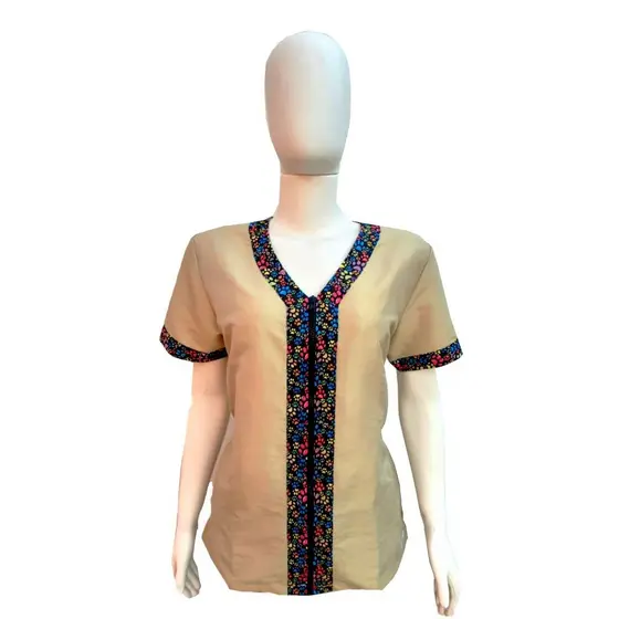 Jaleco Groomer FEMININO Tchuska - Dourado > Tamanho PP - ref 131