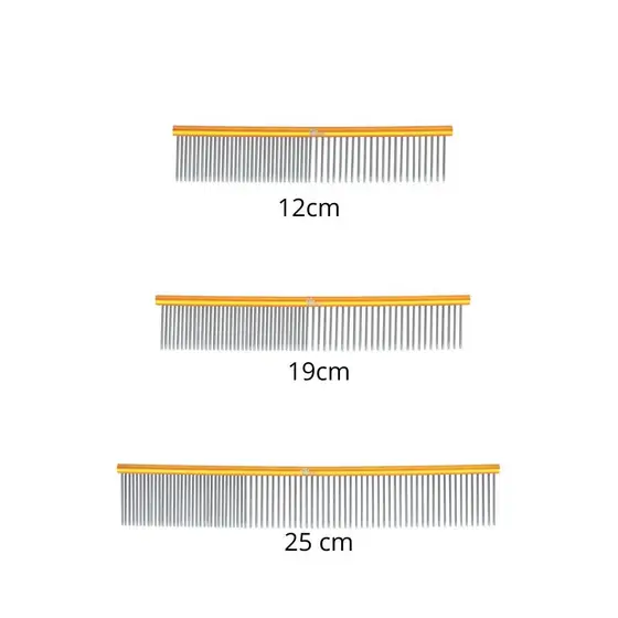 Kit Pentes Groomer Dourado Tchuska - 12cm 19cm 25cm