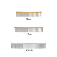 Kit Pentes Groomer Dourado Tchuska - 12cm 19cm 25cm