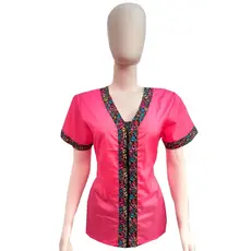 Jaleco Groomer FEMININO Tchuska - Rosa Chiclete > Tamanho PP