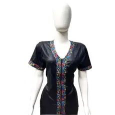 Jaleco Groomer FEMININO Tchuska - Preto > Tamanho PP - ref 141